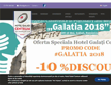 Tablet Screenshot of hotelgalaticentrum.ro